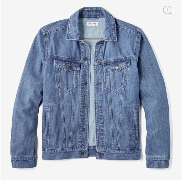 Line of Trade Montana Denim Trucker Jacket Medium Wash3XL Nwt In Pkg